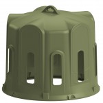 Rastrelliera campana per fieno Kerbl per balle rotonde