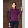 Top da equitazione a maniche lunghe Dublin traspirante da donna - Viola porpora