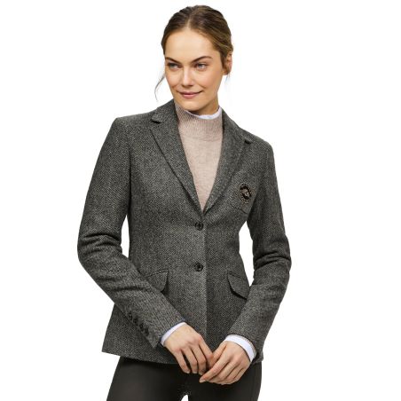 Blazer Tommy Hilfiger Equestrian Albany in tweed da donna