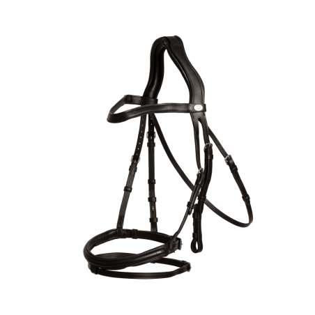 Briglia con capezzina combinata Dy'on in morbida pelle