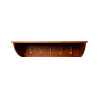 Mensola per casco con 5 ganci Grooming Deluxe by Kentucky - Legno