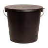 Secchio con coperchio Grooming Deluxe by Kentucky - Nero