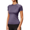 Maglia base Equestrian Stockholm Dynamic da donna a maniche corte - Viola scuro