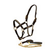 Capezza e longhina in cuoio Equestrian Stockholm con catena - Nazione svedese