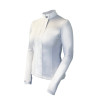 Polo da concorso Equestrian Stockholm Light Breeze donna maniche lunghe UV - Perfezione bianca