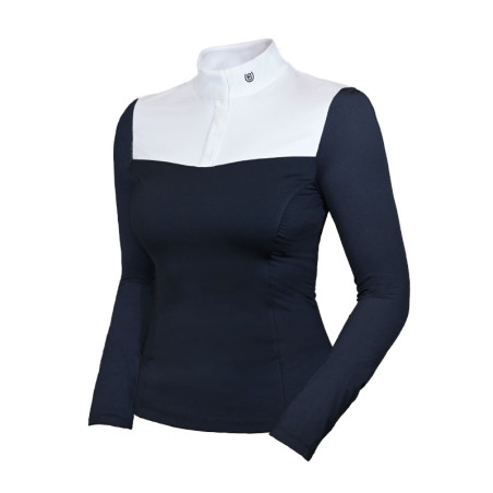 Polo da concorso a maniche lunghe Equestrian Stockholm refined donna