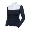 Polo da concorso a maniche lunghe Equestrian Stockholm refined donna - Marina