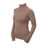 Maglione a collo alto lavorato a maglia Equestrian Stockholm da donna - Champagne