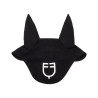 Cuffia antimosche Equestro cube stretch tecnica con logo - Nero