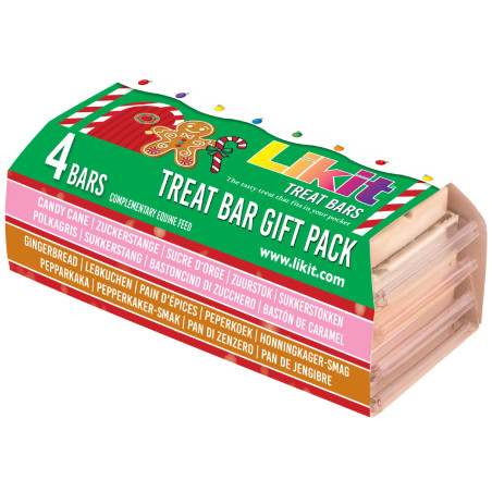 Barrette Likit al gusto caramella d’orzo e pan di zenzero, confezione da 4