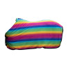 Coperta asciugante Rainbow per shetland HKM - Righe multicolori