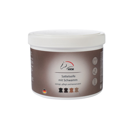 Sapone per sella con spugna 500 ml HKM