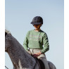 Felpa da equitazione Horse Pilot Team Shirt donna - Verde liscio