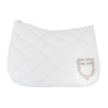 Sottosella da addestramento Equestro con logo in strass - Bianco
