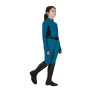 Maglia intima Equestro da allenamento a maniche lunghe per ragazza - Blu corallo