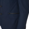 Giacca da concorso traforata uomo 3 bottoni Equestro - Blazer marine