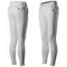 Pantaloni da equitazione uomo Horze Grand Prix con grip in silicone integrale - Bianco