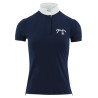 Polo da concorso Pénélope Madrid maniche corte - Blu navy