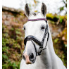 Briglia Horseware Diamante con chiudibocca flash - Nero / rosa