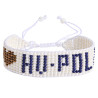 Bracciale HV Polo Logo name - Avorio