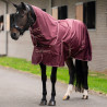 Coperta da paddock Imperial Riding Basic con collo removibile 400 g - Rosso profondo