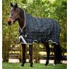Coperta Horseware Rhino Wug Vari-Layer 450g - Nero / quadri bianco grigi