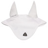 Cuffia antimosche Acavallo Sublime in Spandex con patch logo in silicone - Bianco