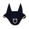 Cuffia Equestro trapuntata Wave in tessuto tecnico - Blazer marin / bianco antico