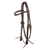 Briglia western Lakota con fibbie decorative in argento - Oliato