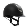 Casco Equestro unisex Azael con rotella posteriore con EN 1384-2023 - Nero / canna di fucile