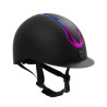 Casco Equestro unisex Azael con rotella posteriore con EN 1384-2023 - Nero / iridescente