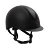 Casco Equestro unisex Azael con rotella posteriore con EN 1384-2023 - Nero / nero lucido