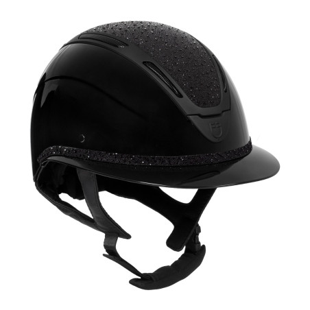 Casco da donna Equestro Apocalypse con calotta lucida con strass EN 1384-2023