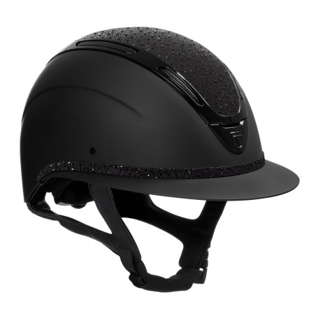 Casco da donna Equestro Apocalypse con calotta opaca con strass EN 1384-2023