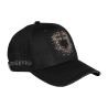 Cappellino da donna Equestro con logo in strass - Nero