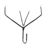 Pettorale Equestro in pelle con inserti elastici e martingala rimovibile - Nero