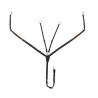 Pettorale Equestro in pelle con inserti elastici e martingala rimovibile - Marrone scuro
