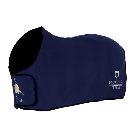 Coperta in pile Equestro x FISE con chiusura frontale