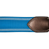 Collare da caccia elastico a Y Canter - Marrone / blu elettrico