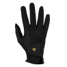 Guanti unisex Equestro imbottiti in pelle sintetica con chiusura a strappo - Nero