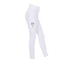 Leggings da ragazza Equestro x FISE full grip taglio slim - Bianco