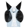 Maschera antimosche Equestro bicolore in mesh - Omphalodes / bianco brillante
