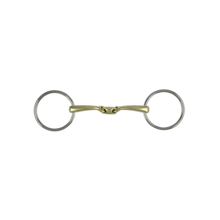 Filet oliva in acciaio inox Pro Bits a doppio snodo Umbria Equitazione