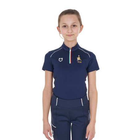 Polo da allenamento Equestro x FISE a maniche corte per bambini unisex