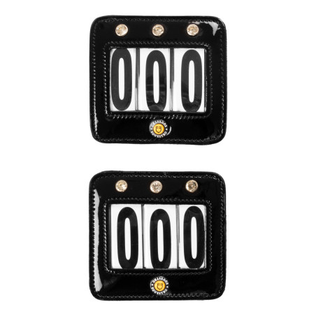 Portanumero da gara Equestro con cristalli