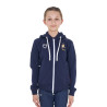 Felpa con cappuccio unisex da bambino in pile Equestro x FISE - Blazer marine