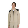 Felpa da donna Equestro crop top con cappuccio - Tan Oxford