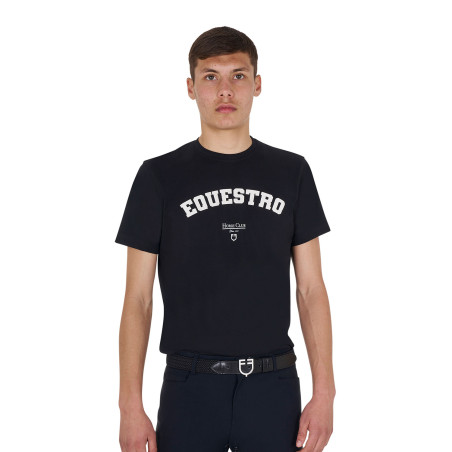 T-shirt uomo Equestro Horse Club in cotone a maniche corte