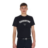 T-shirt uomo Equestro Horse Club in cotone a maniche corte - Nero