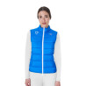 Gilet da donna senza maniche Equestro x FISE taglio slim - Blu di Savoia